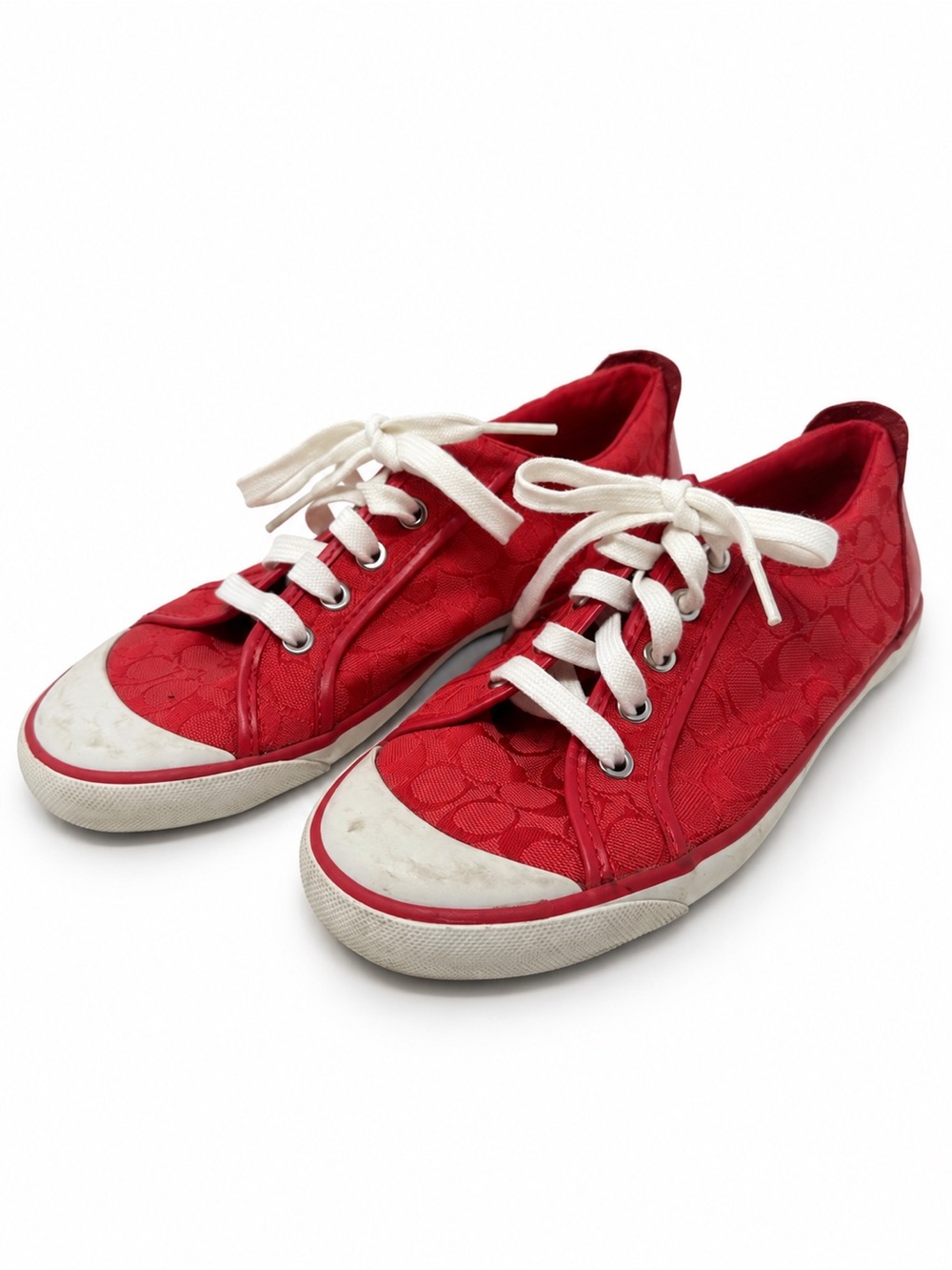 Coach Barrett Red Signature C Sneakers Women’s 8.5